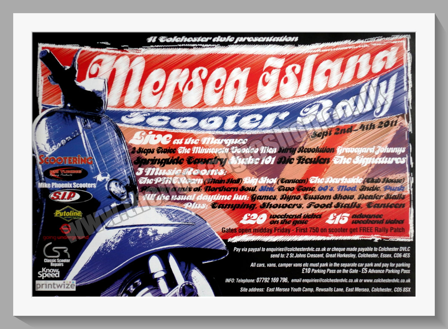 Mersea Island Scooter Rally 2011. Original Advert (ref AD60250)