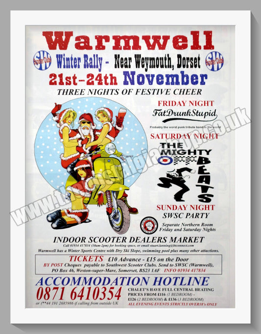 Warmwell Winter Scooter Rally 2008. Original Advert (ref AD60253)