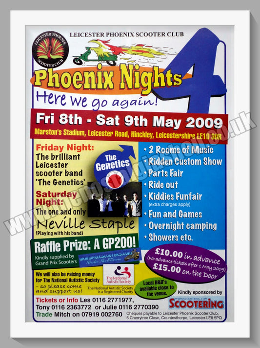 Phoenix Nights 4 Scooter Event 2009. Original Advert (ref AD60257)