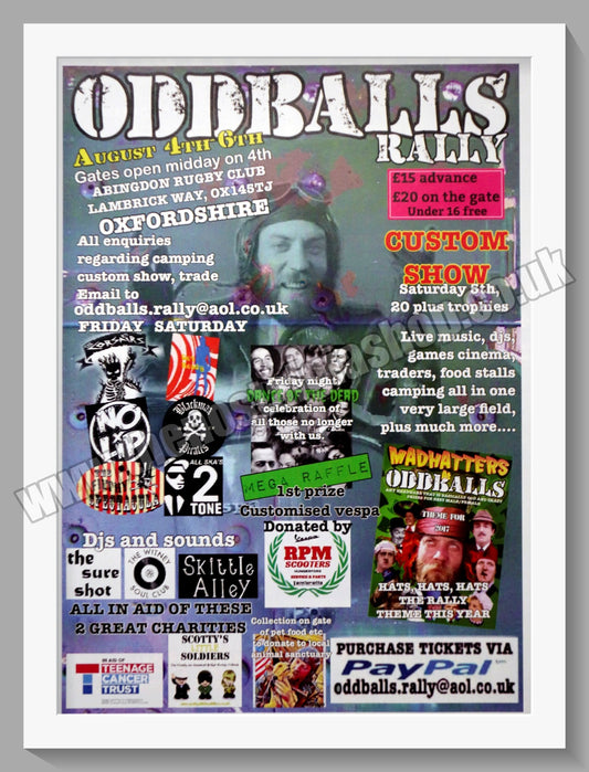 Oddballs Scooter Rally and Event 2017. Original Advert (ref AD60265)