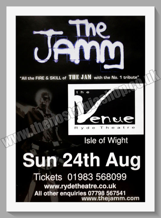 The Jamm (Jam Tribute) Isle of Wight. Vintage Advert 2008 (ref AD60341)