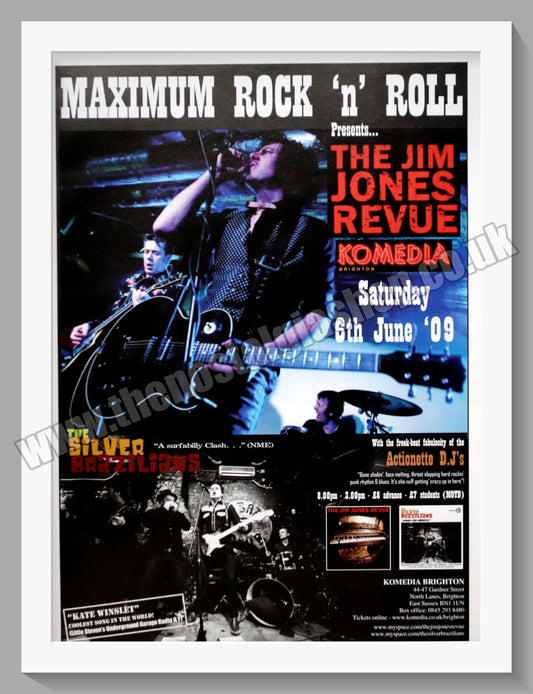 Jim Jones Revue, Komedia Brighton. Original Advert 2009 (ref AD60360)