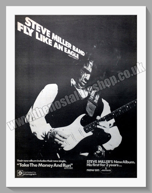 Steve Miller Band Fly Like An Eagle.  Original Advert 1976 (ref AD14861)