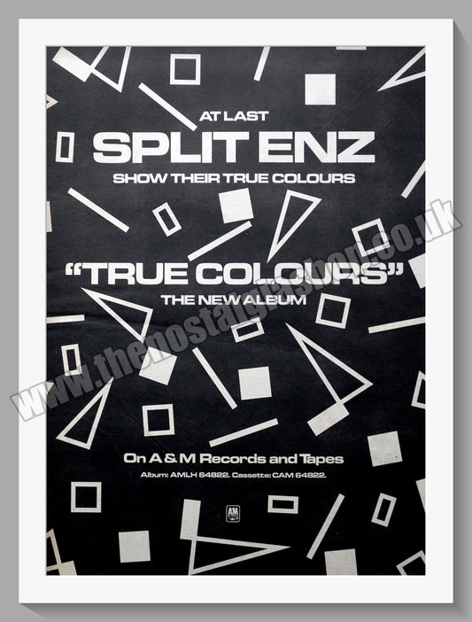 Split Enz  True Colours.  Original Advert 1980 (ref AD14880)