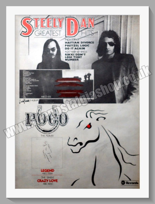 Steely Dan Greatest Hits.  Original Advert 1979 (ref AD14892)