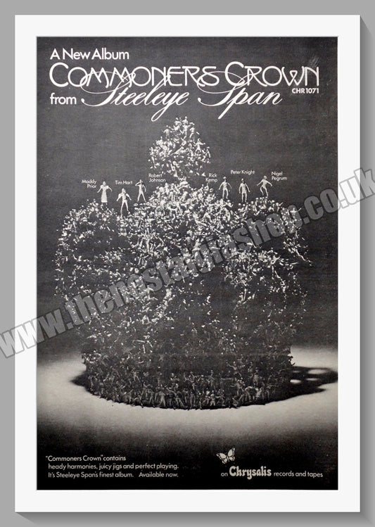 Steeleye Span Commoners Crown .  Original Advert 1975 (ref AD14903)