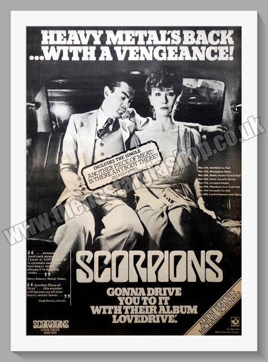 Scorpions Lovedrive.  Original Advert 1979 (ref AD14909)