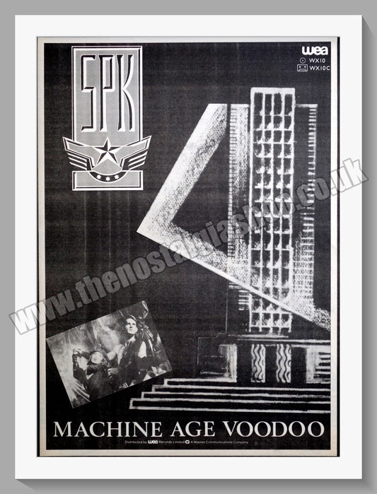 SPK Machine Age Voodoo. Original Advert 1984 (ref AD14976)