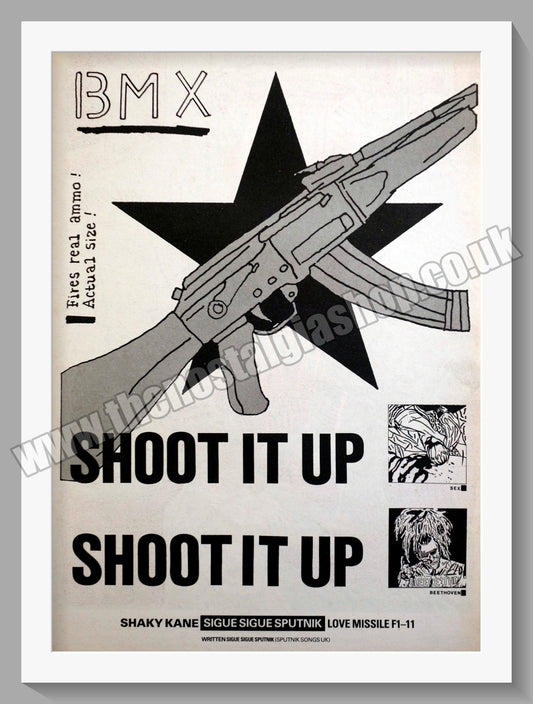 Sigue Sigue Sputnik Shoot It Up. Original Advert 1986 (ref AD14995)