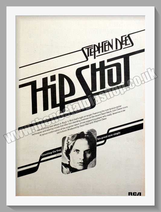 Stephen Dees Hip Shot. Original Advert 1977 (ref AD14996)