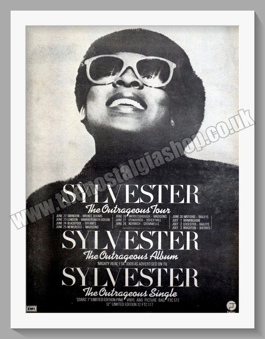 Sylvester The Outrageous Tour. Original Advert 1979 (ref AD15000)