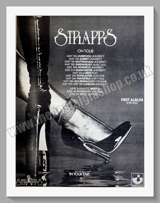 Strapps On Tour. Original Advert 1976 (ref AD15008)