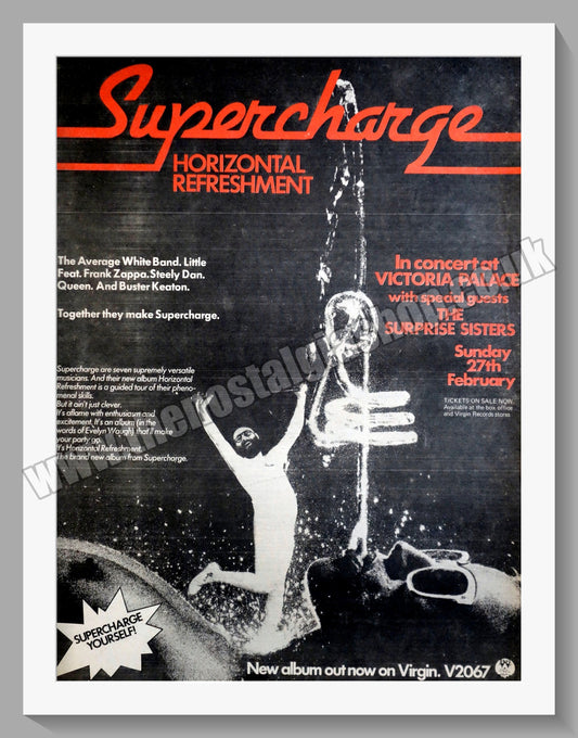 Supercharge In Concert. Original Advert 1977 (ref AD15028)