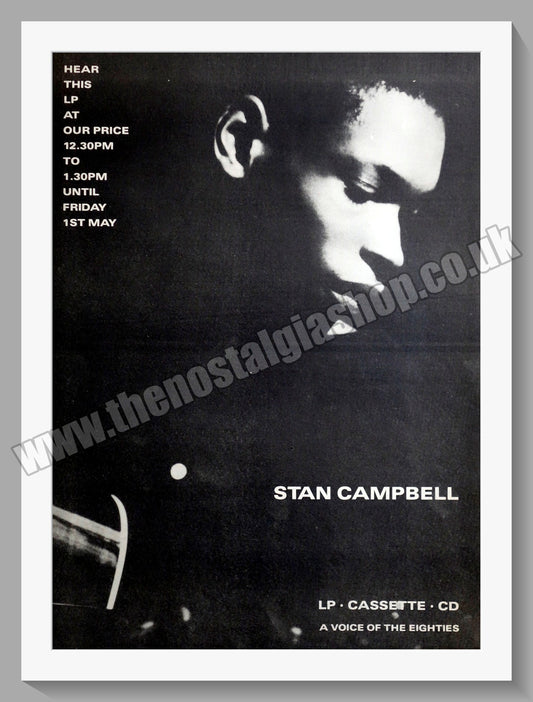 Stan Campbell Hear This.1987 Large Original Advert (ref AD15083)