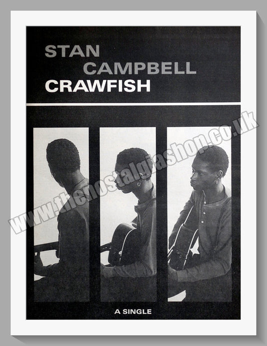 Stan Campbell Crawfish.1987 Large Original Advert (ref AD15084)