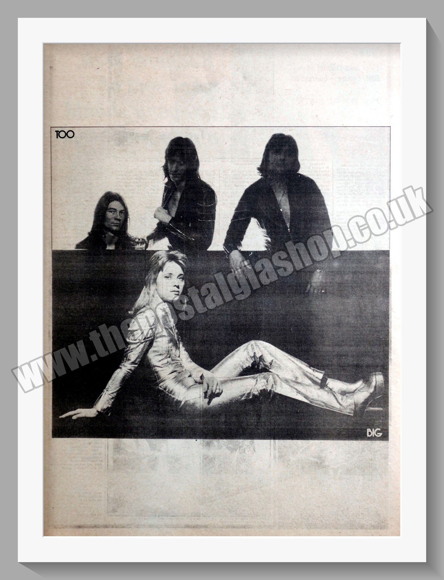 Suzi Quatro Too Big. 1974 Large Original Advert (ref AD15103)