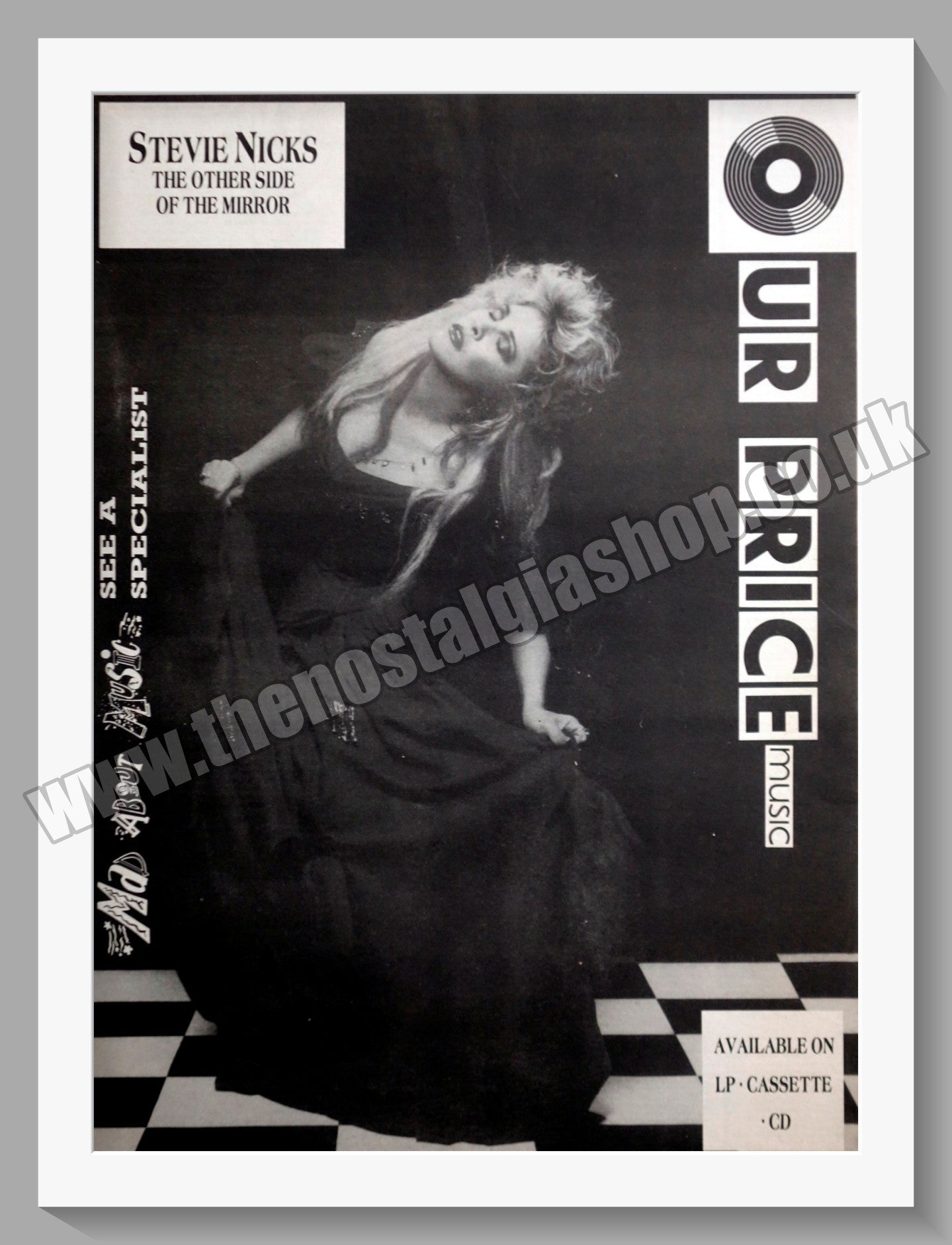 Stevie Nicks The Other Side Of The Mirror.1989 Large Original Advert (ref AD15106)