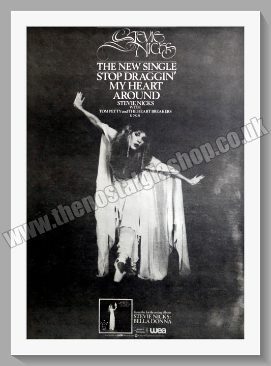 Stevie Nicks Stop Draggin' My Heart Around.1981 Large Original Advert (ref AD15108)