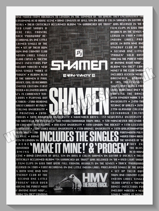 Shamen Make It Mine.1990 Large Original Advert (ref AD15112)