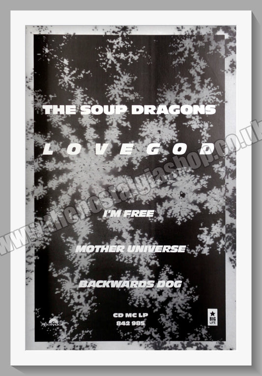 Soup Dragons (The) Love God.1991 Large Original Advert (ref AD15113)