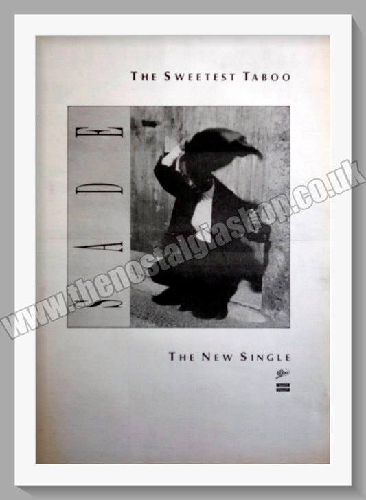 Sade The Sweetest Taboo.1985 Large Original Advert (ref AD15115)