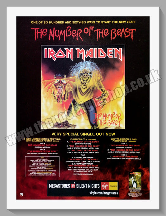 Iron Maiden Number of the Beast. 2005 Original Advert (ref AD60205)