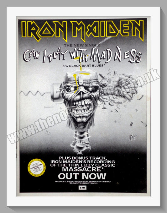 Iron Maiden Can I Play With Madness. 1988 Original Advert (ref AD60208)