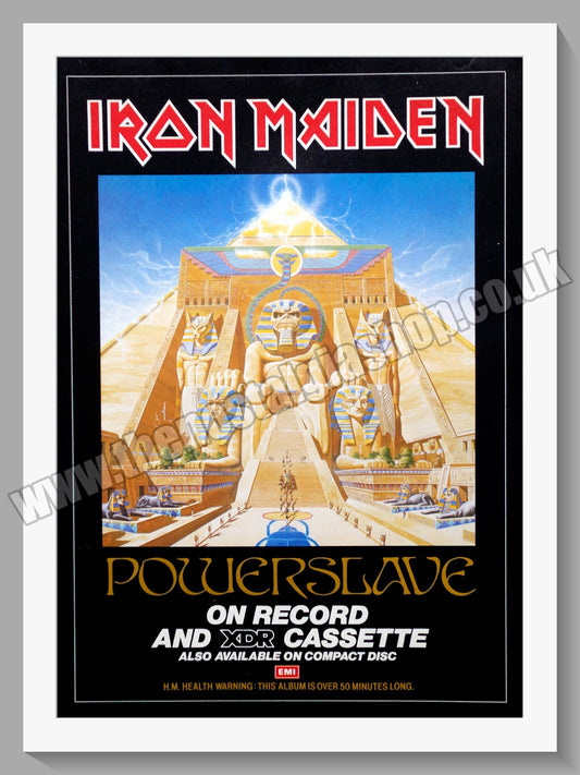 Iron Maiden. Powerslave. 1984 Original Advert (ref AD60364)