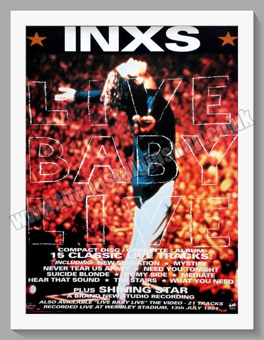 INXS Live Baby Live. 1991 Original Advert (ref AD60368)