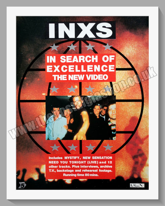 INXS In Search Of Excellence. 1989 Original Advert (ref AD60369)