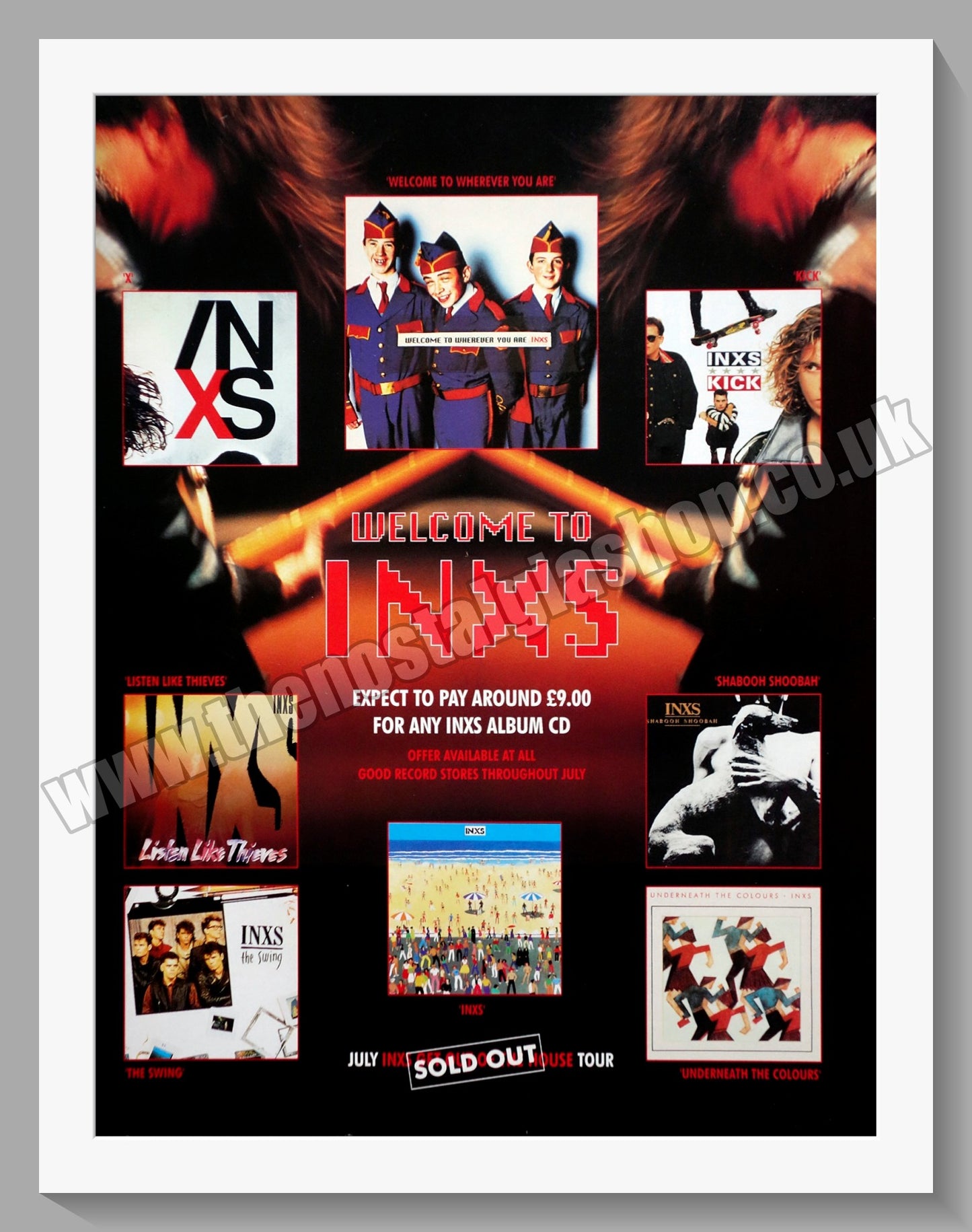 INXS Welcome to INXS. 1993 Original Advert (ref AD60371)