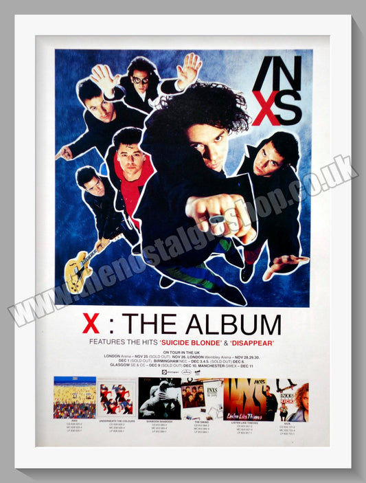 INXS. X. UK Tour 1990 Original Advert (ref AD60372)