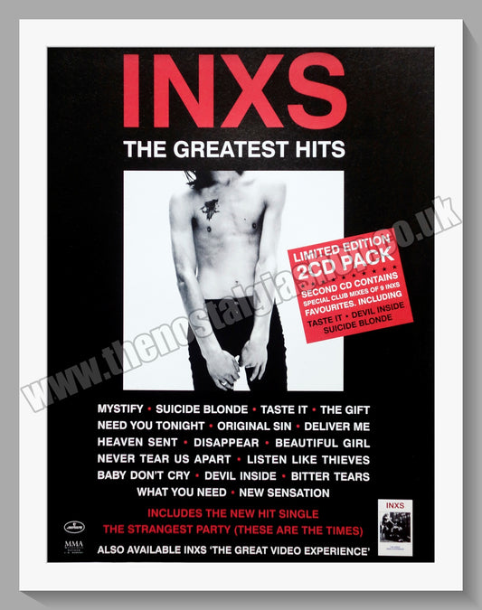 INXS. Greatest Hits 1994 Original Advert (ref AD60374)