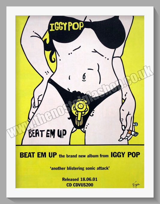 Iggy Pop. Beat Em Up. 2001 Original Advert (ref AD60385)