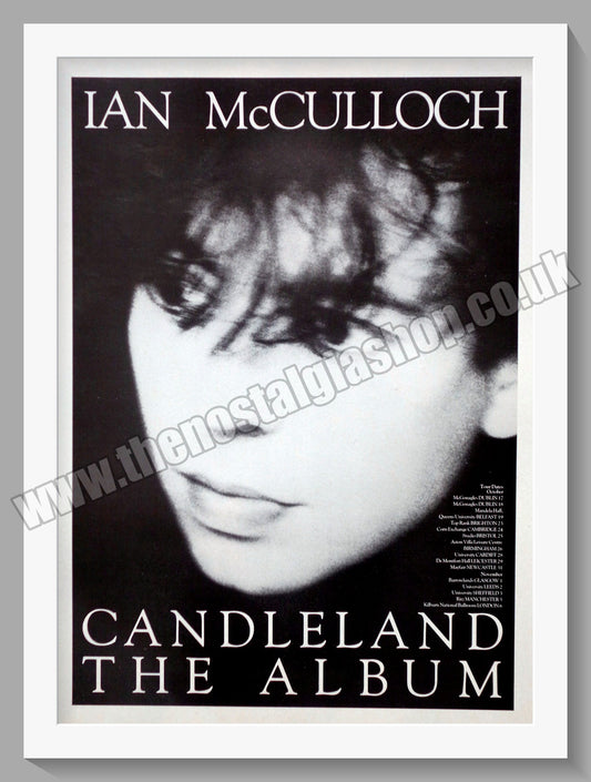 Ian McCulloch. Candleland. Original Advert 1989 (ref AD60391)