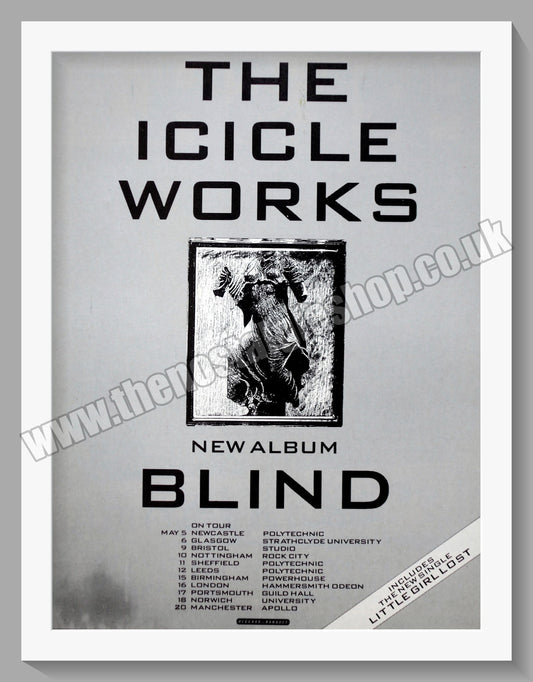 Icicle Works Blind. 1988 Original Advert (ref AD60411)