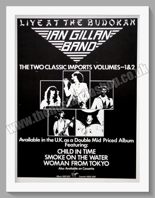 Ian Gillan. Live At The Budokan. 1983 Original Advert (ref AD60415)