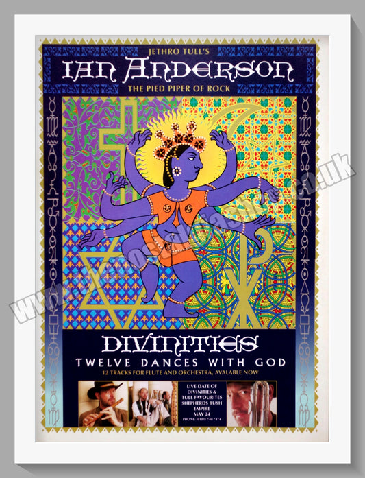 Ian Anderson. Divinities. 1995 Original Advert (ref AD60418)