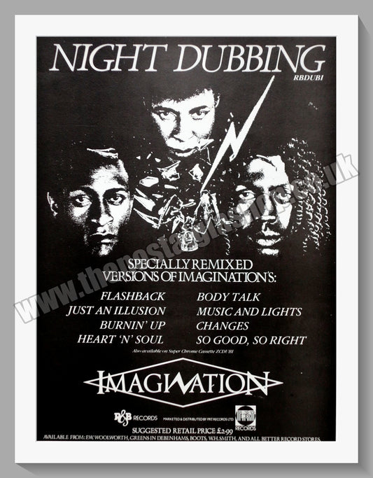 Imagination. Night Dubbing. 1983 Original Advert (ref AD60423)