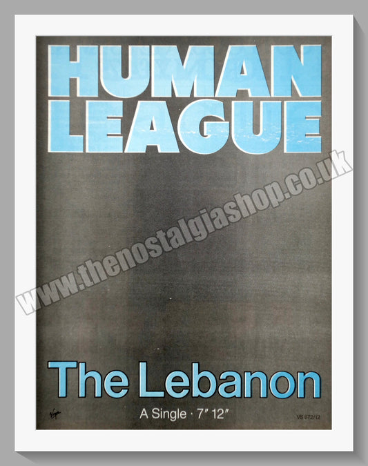 Human League. The Lebanon. Original Vintage Advert 1984 (ref AD60216)