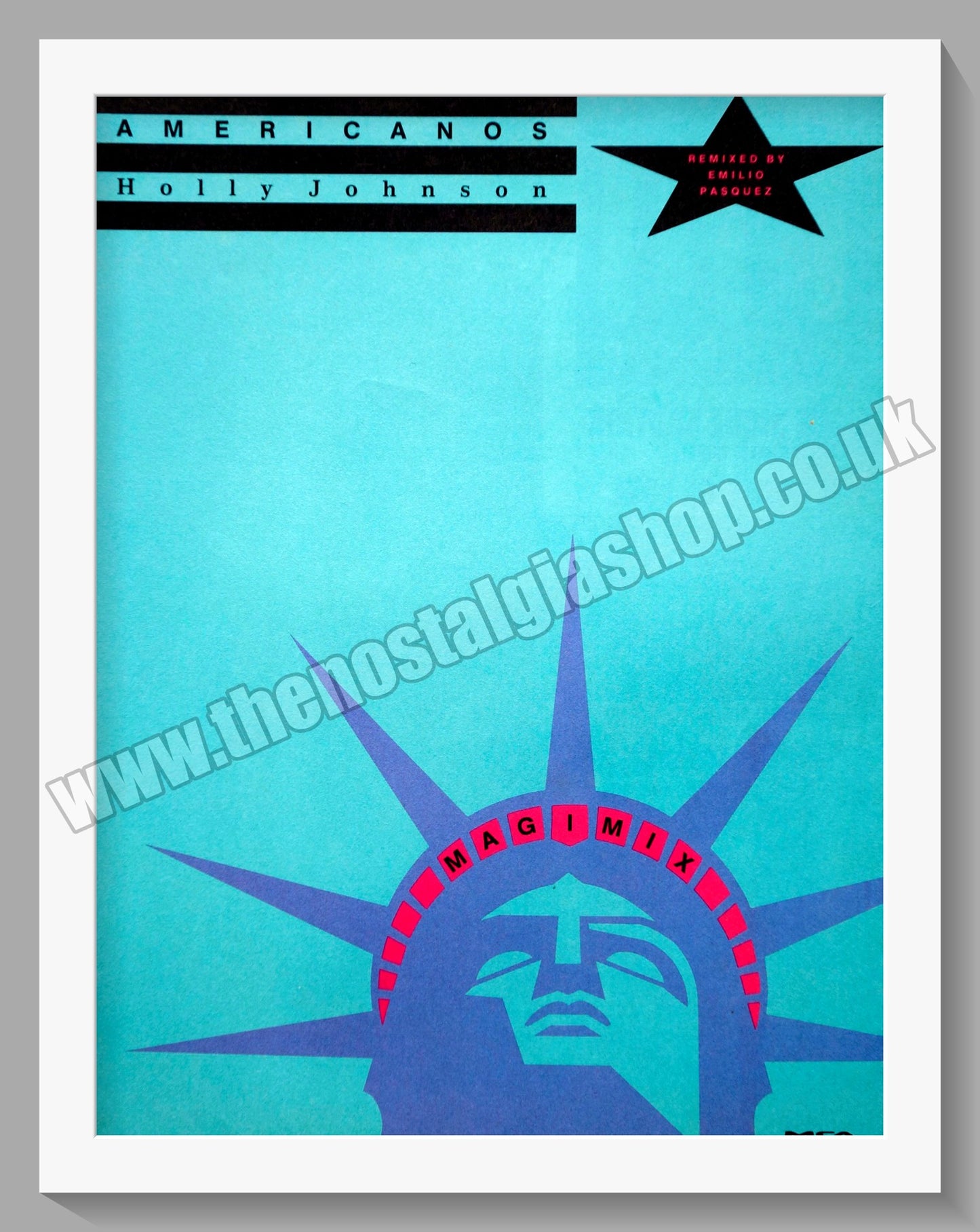 Holly Johnson. Americanos. Original Vintage Advert 1989 (ref AD60221)