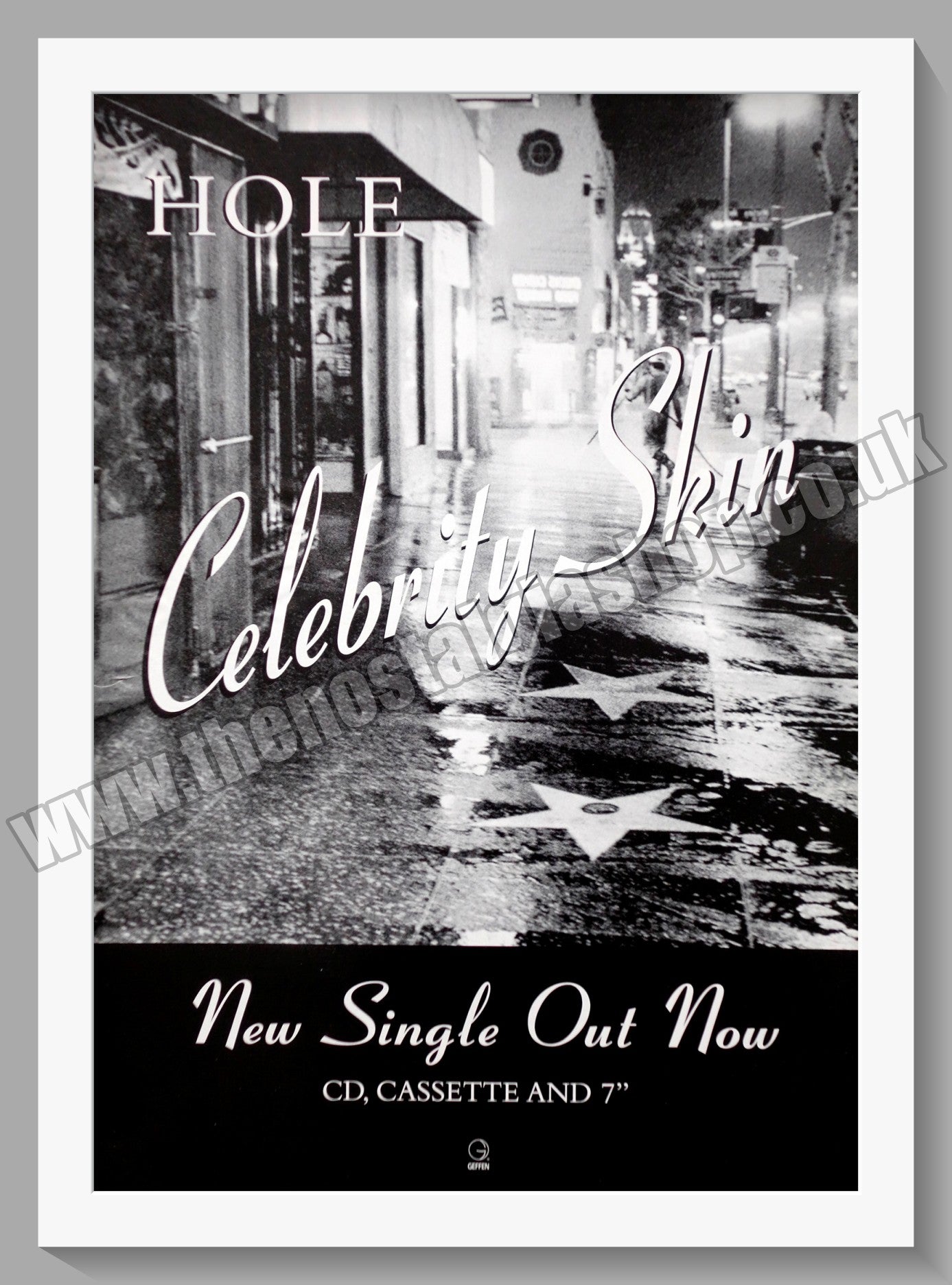 Hole. Celebrity Skin. Original Vintage Advert 1998 (ref AD60222)