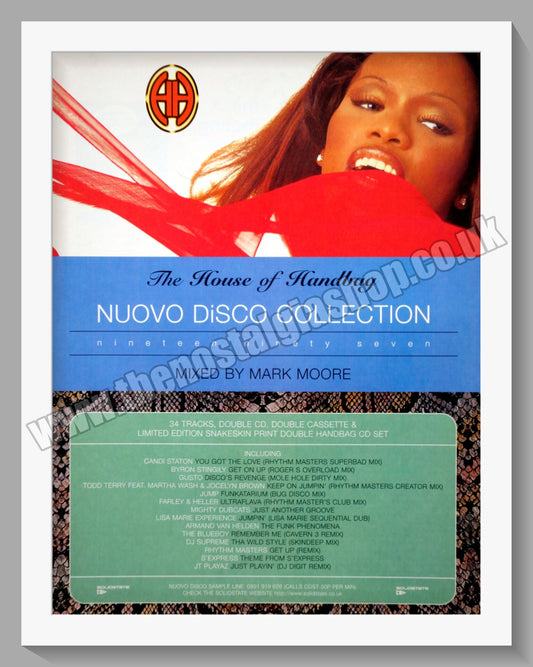 House Of Handbag. Nuovo Disco Collection. Original Vintage Advert 1997 (ref AD60224)