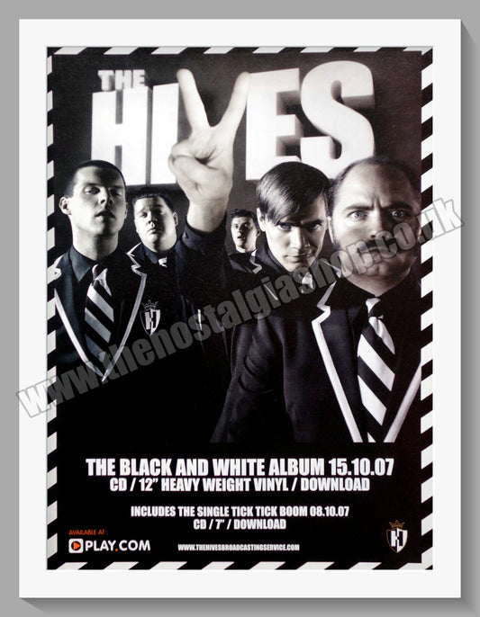 Hives (The). Black and White Album. Original Vintage Advert 2007 (ref AD60235)