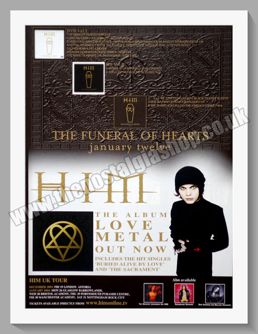 Him. Love Metal. Original Vintage Advert 2003 (ref AD60238)