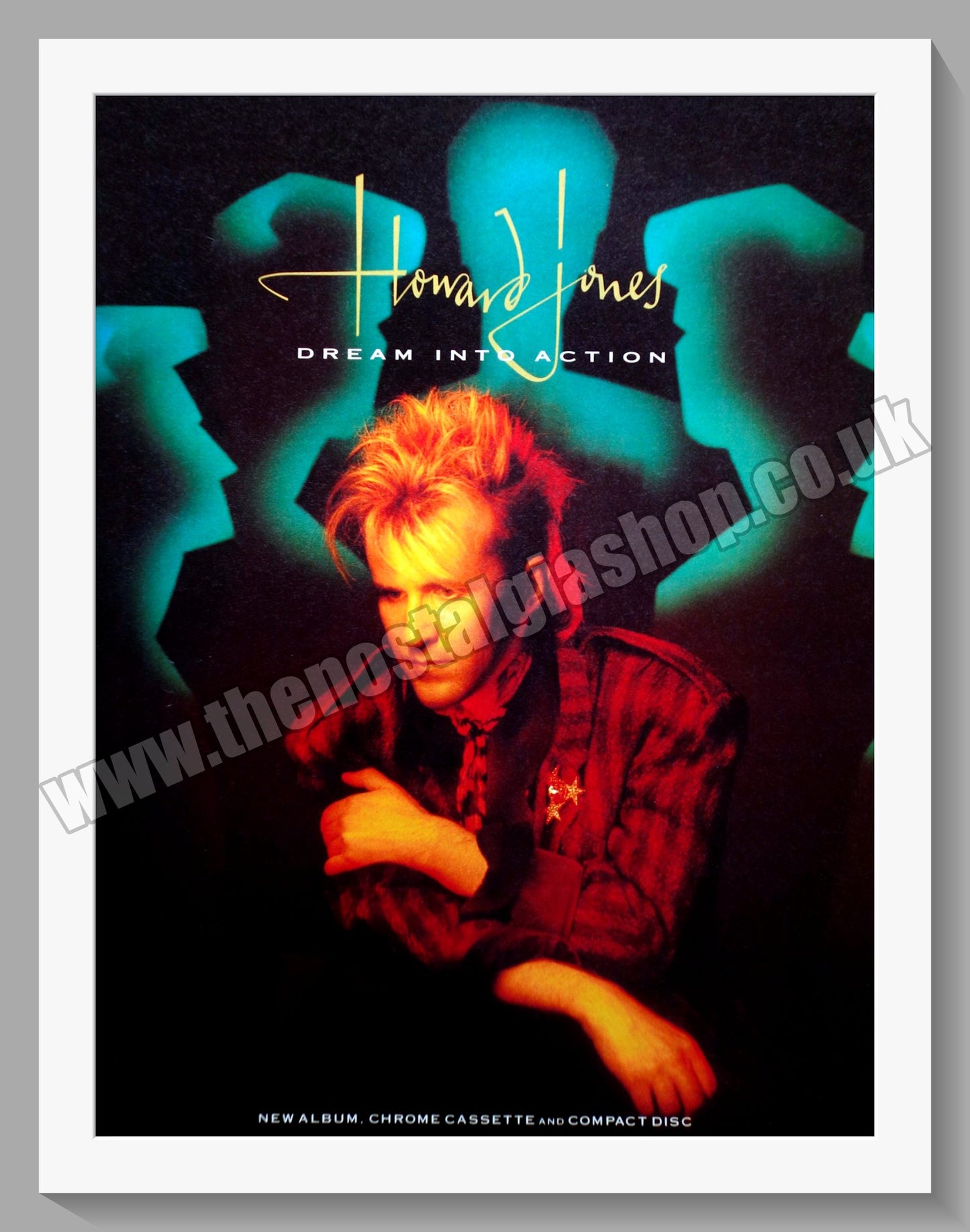 Howard Jones. Dream Into Action. Original Vintage Advert 1985 (ref AD60277)