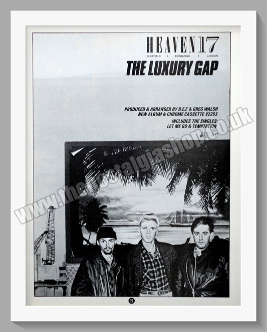 Heaven 17. The Luxury Gap. Original Vintage Advert 1983 (ref AD60294)