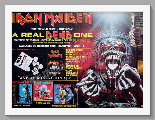 Iron Maiden. A Real Dead One. Original Advert 1993 (ref AD60424)