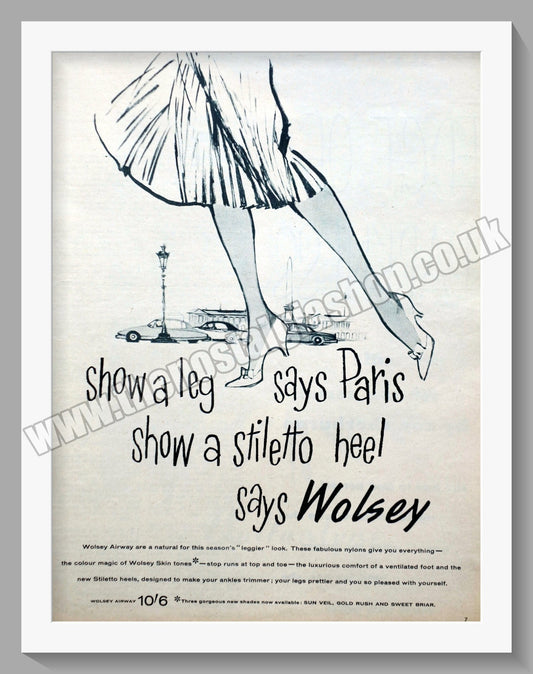 Wolsey Nylons Original Advert 1958 (ref AD300698)