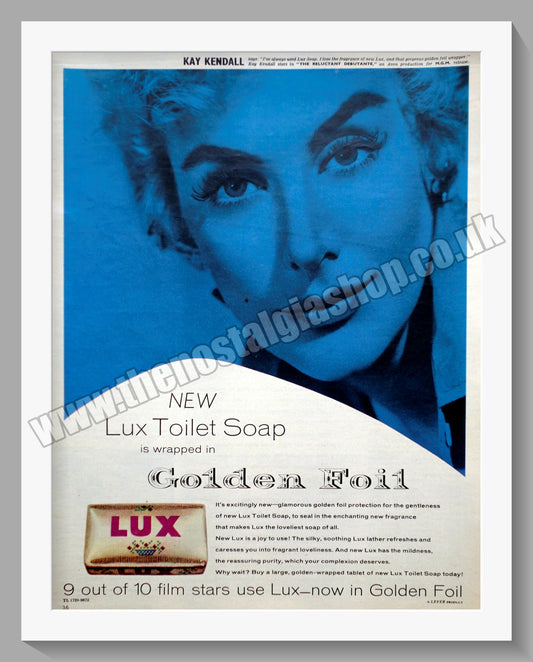 Lux Golden Foil Soap. Original Advert 1958 (ref AD300704)